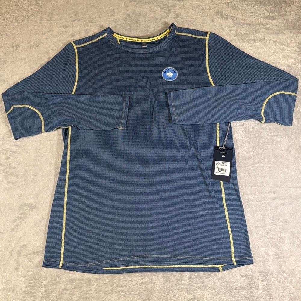 NWT Rabbit Boston 2026 Layer One Long Sleeve | Blue Horizon | Large